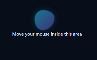 blob cursor effect demo