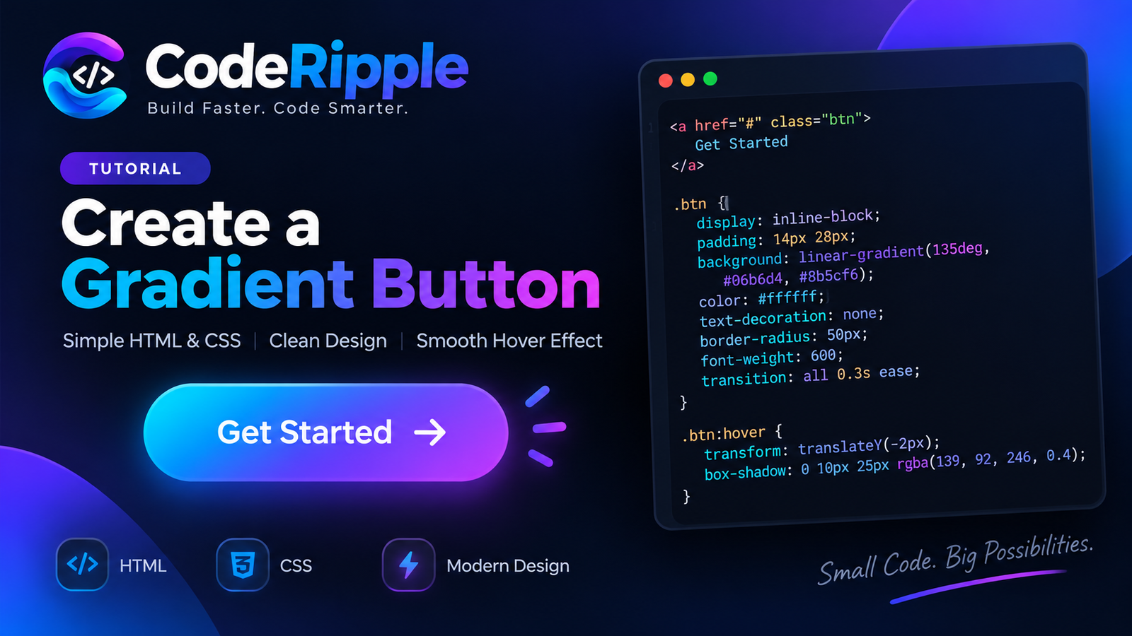 10+ Best CSS Button Effects with HTML, CSS and JavaScript