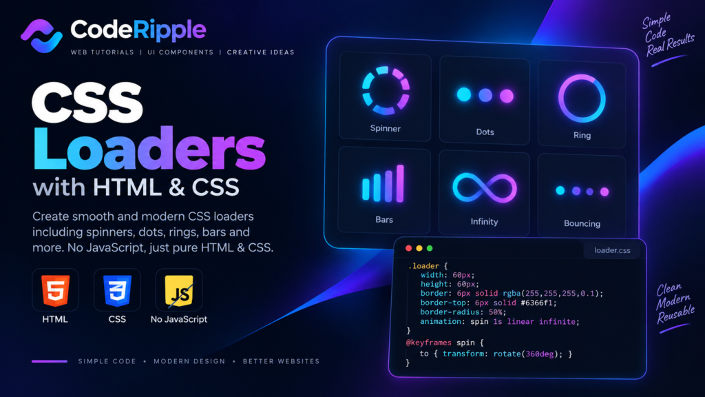10+ Best CSS Loaders with HTML, CSS & JavaScript