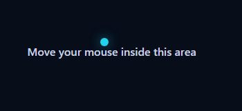 cursor follower dot effect demo