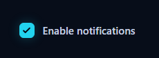 Custom Checkbox with cyan selected state and animated checkmark