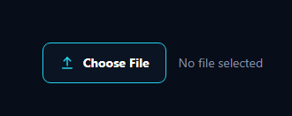 File Upload Input with custom Choose File button and selected filename display