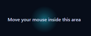 glow cursor effect demo