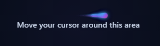 gradient cursor trail effect demo