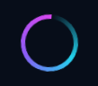 Gradient Spinner Loader with rotating cyan, purple, and pink circular ring