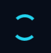 Hourglass Loader with cyan rotating border animation