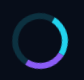 Spinning Ring Loader with cyan and purple rotating border